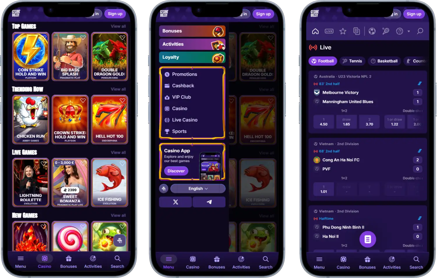 CasinoBossy Mobile