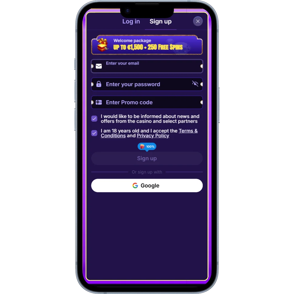 CasinoBossy Register